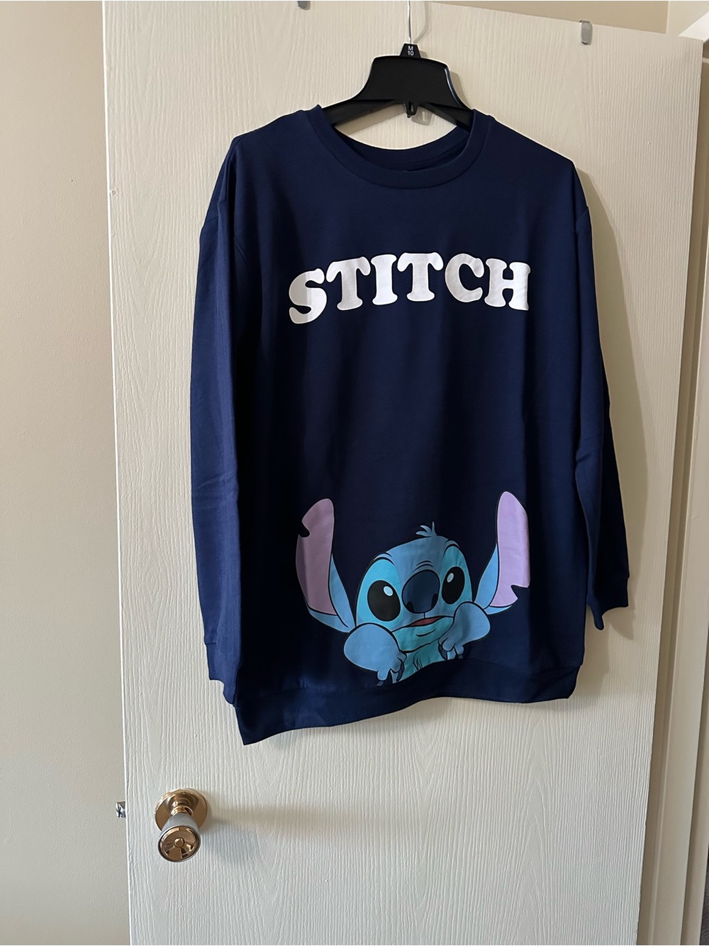 Disney Navy Blue Stitch Graphic Sweatshirt